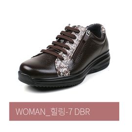 [Dr.K] Women's Walking Shoes Comfort Sneakers Healing7 Dark Brown-Sneakers with Arch Support, Walking Shoes for Foot and Heel Pain Relief-Made in Korea